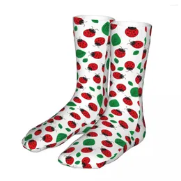 Men's Socks Female Sport Ladybird Insect Lover Cotton Funny Women