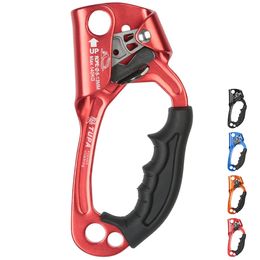 Climbing Ascender, Aviation Light Alloy Rappelling Belay Gear Rock Climbing Tree Arborist SRT Climbing Rope Ascender with Handle Clamp