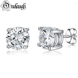 Stud Earrings Onelaugh 925 Sterling Silver Diamond For Women Total 1 0Ct D Color GRA Mossanite Gem Wedding Jewelery Gift2688