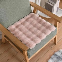 Pillow 40x40cm Sofa Solid Colour Chair Wear Resistant Extra Soft Thick Washable Dining Thickened Seat Pad