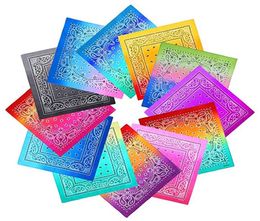 Fashion multi color 100 cotton fabric bandana material customized ski head paisley bandanas in stock express delivery for wh3158580