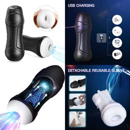 male sex toy Masturbators Electric Aeroplane Cup Full-automatic Real Clip on Sex Toy for Men