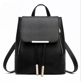 Fashion Women Backpack Hig Quality PU Leather Mochila Escolar School Bags For Teenagers Girls Top-handle Backpacks313Z