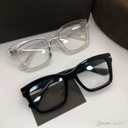 High-quality unisex Sunglasses frame concise big-square rim prescription glasses frame 50-20-145imported pure-plank full-set case317t
