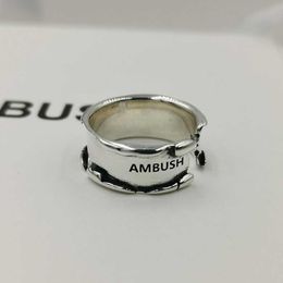 AMBUSH ring s925 sterling silver ring is used as a small industrial brand gift for men and women on Valentine's Day 221011235g