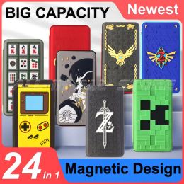 Cases Newest Nintend Switch 24 Game Card Storage Case Magnetic 3D Silicone Cover Box for Nintendo Switch NintendoSwitch Accessories