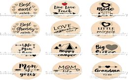 Mixed LOVE MOM GRANMA AUNT TEACH glass snap button Diy Jewellery accessories fashion style charm jewelry5775843