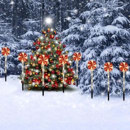 Christmas Lights Outdoor Twinkle For Holiday Decor Festive Led Lollipop Decoration Lawn Garden Create