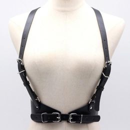 Belts Fashion Pu Leather Body Bondage Female Punk Style Harajuku O-Ring Garters Belt Cage Sculpting Harness Waisband Strap Suspend318i