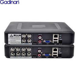 Gadinan 5 in 1 CCTV Mini DVR TVI CVI AHD CVBS IP Camera Digital Video Recorder 4CH 8CH AHD DVR NVR CCTV System Support 5MP2MP 240219