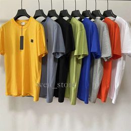 Mens Cp Tshirt Designer T Shirts for Men Quality Fabric Youth Designer Clothes short Sleeve Tee T Shirt Solid Colour Loose Comfort Streetwear Summer T-shirt stone 494