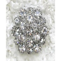 Whole CLEAR CRYSTAL RHINESTONE PIN BROOCH BRIDESMAID FLOWER GIRL WEDDING FASHION PARTY PROM BROOCHES PIN JEWELRY GIFT C66405422257