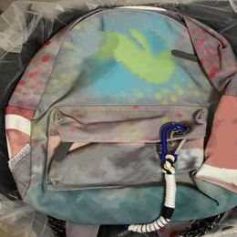 2021 women Travel Bags Graffiti Colour Retro Shoulder Backpack Catwalk men Casual Canvas Classic Doodle Limited Edition Bag289Y