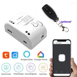 Smart Lock Tuya Life APP Wifi Controler DC12V NO NC COM Output Inching Mode Optional Remote Use With Electric