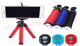 phone holder Tripod Phone Holder Universal Stand Bracket For Cell Phone Car Camera Selfie Monopod with Bluetooth Remote Shutter1473949