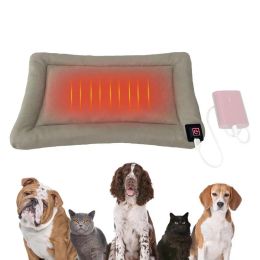 Mats Winter Heated Dog Pad Antislip Electric Heating Mat Winter Thermal Supplies Waterproof Warming Pad For Cats And Dogs