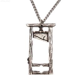 Guillotine Necklace knife switch Gothic Rock pendant chopping axe photo frame accessories