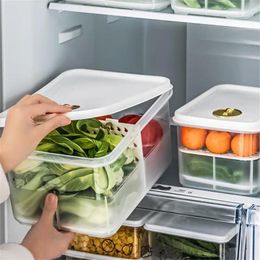 Storage Bottles Crisper With Cover Superimposed Smooth Surface Sealed And Kept Fresh Top Timing Home Fruit Box Kitchen