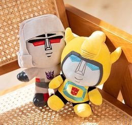 2024 Bulk Wholesale New Anime High Quality Stuffed Plush Toy Transformer Doll Soothing Sleeping Doll Home Decoration 22cm Sent By Sea AA99