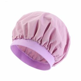 2024 Solid Colour Stretch Sleep Night Cap Women Chemo Caps Hair Care Bonnet Hat Cancer Beanies Hair Loss Cover Head Scarf Nightcap