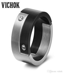 Fashion Men039s Titanium Steel Finger Rings Punk Rock Style For Men 316L Stainless Steel Rings Anel Aneis Masculinos Luxury Jew5870651