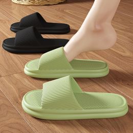 2024 Summer Casual Slippers Flat Mule Scuffs Rubber EVA Thick Sole Fashion Shoes multi
