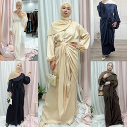 Ethnic Clothing Ramadan Muslim Dresses Eid Mubarak Kaftan Dubai Abaya Turkey Fashion Hijab Dress Islamic Maxi For Women Vestidos
