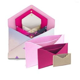 Cosmetic Bags Felt Organiser Handbag Kirigami Insert Of 3 With Golden Chain Crossbody Bag Pochette Envelope230p