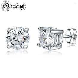 Stud Earrings Onelaugh 925 Sterling Silver Diamond For Women Total 1 0Ct D Colour GRA Mossanite Gem Wedding Jewelery Gift213w