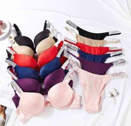 2024 Seksi Sütyen Mektubu iç çamaşırı konforu kısa push up panty 2 adet iç çamaşırı seti bikinis kadınlar için sorunsuz yumuşak nefes alabilen