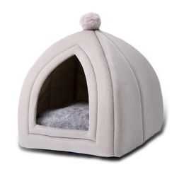 Pens Warm Cozy Pet Bed Foldable Pet House For Dog&Cat Soft Kitten Sleeping Pet Nest Kennel Winter Cave for small medium Pet