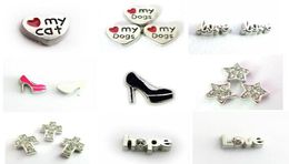 Multiple Choice 20PCSlot high heel shoe love star my dog cat Floating Locket Charms Fit For Memory Magnetic Locket Pendant Fashio5451366