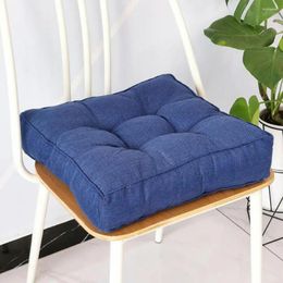 Pillow Comfortable Seat Breathable Cotton Linen Square With High Elastic Padding For Home Office Chair Tatami Sofa