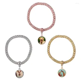 Charm Bracelets European And American Jewelry Bracelet Blank Sublimation Tag