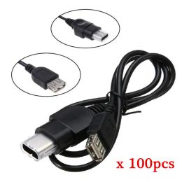 Cables 100pcs USB CABLE For XBOX Female USB To Xbox Game Controller Adapter Convertion Cable Generation AV Audio Video Composite Wire