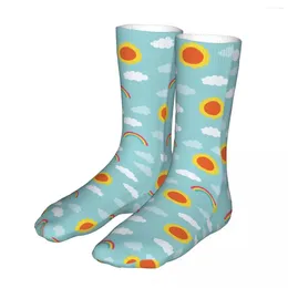 Men's Socks Stars Cute Sun Cloud Women's Casual Novelty Spring Summer Autumn Winter Gifts