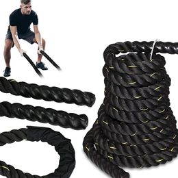 * 25mm Heavy Jump Rope Workout Exercise Battle Rope Power Training Home Gym Equipment Battle Skipping Muscle Workout Equipment 240220