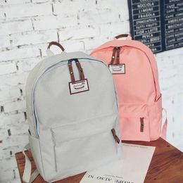 School Bags Travel Canvas Backpack Sports Bag Junior High Female For Black Girls