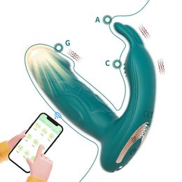 Vibrators a New App with a Three Stage Vibrating Horse Lamp for Women to Masturbate While Wearing Rabbit Massager G point Stimulation Jumping Eggs 240224