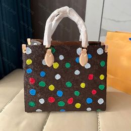 Capucine Bb Designer Totes Bags Womens Borse Leather Handbags V Tote Bag Stylish Polka Dots Handbags Purses Shoulder Crossbody Han245i