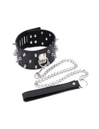 BDSM Collar Leather Slave Collar For Women Female Metal Collar Necklace Fetish Bondage Restraints Erotic Toys Sex Tools For 8128985