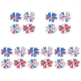 Bandanas Bandanas 20 Pcs Accessories Girl Hair Bow Clip Cute Clips Little Girls Baby Patriotic American Flag Wall Kids Bows Hairpin Dr Dhedv