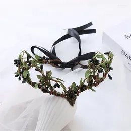 Hair Clips Adjust Leaf Hairband Luxurious Model Show Tiaras Bride Styling Headband