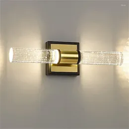 Wall Lamp Modern Crystal Lamps For Living Room Bedroom Gold/Chrome/Black Lights Bubble Shade Home Decor Bathroom Indoor Fixtures