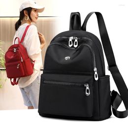 School Bags Naylon Travel Women Backpack Casual Waterproof Youth Lady Bag Female Large Capacity Women's Shoulder Red Rucksack