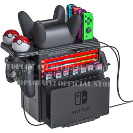 Stands Nintendoswitch Multifunctional Charging Dock Storage Stand for Nintendo Switch Console JoyCon Pro Controller Game Accessories