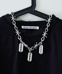 Punk Lock Chain necklace women/men Gothic chain choker collar goth pendant necklace 2019 emo trendy fashion jewelry4460757