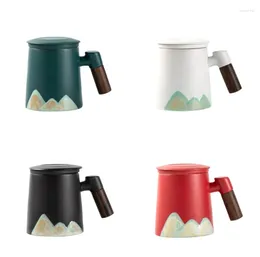 Mugs Ceramic Office Drinkware With Tea Infuser Teacups Coffee Cups Water I157 450ml