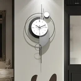 Wall Clocks Luxury Large 3d Modern Metal Aesthetic Alarm Clock Living Room Art Design Horloge Murale Decoration 50MQWC