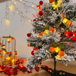 Strings 2 Meter Year Festival Atmosphere Decoration LED Red Fruit Colorful Lanterns Pendant Small String Light